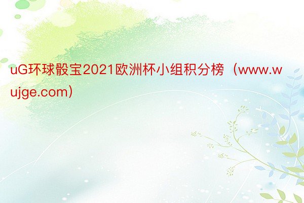 uG环球骰宝2021欧洲杯小组积分榜（www.wujge.com）